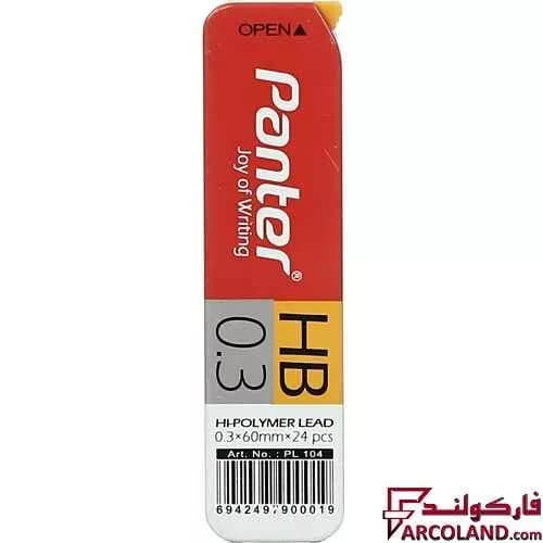 نوک مداد نوکی 0.3 میلی متری پنتر کد PL105 بسته 12 عددی — تصویر ۳