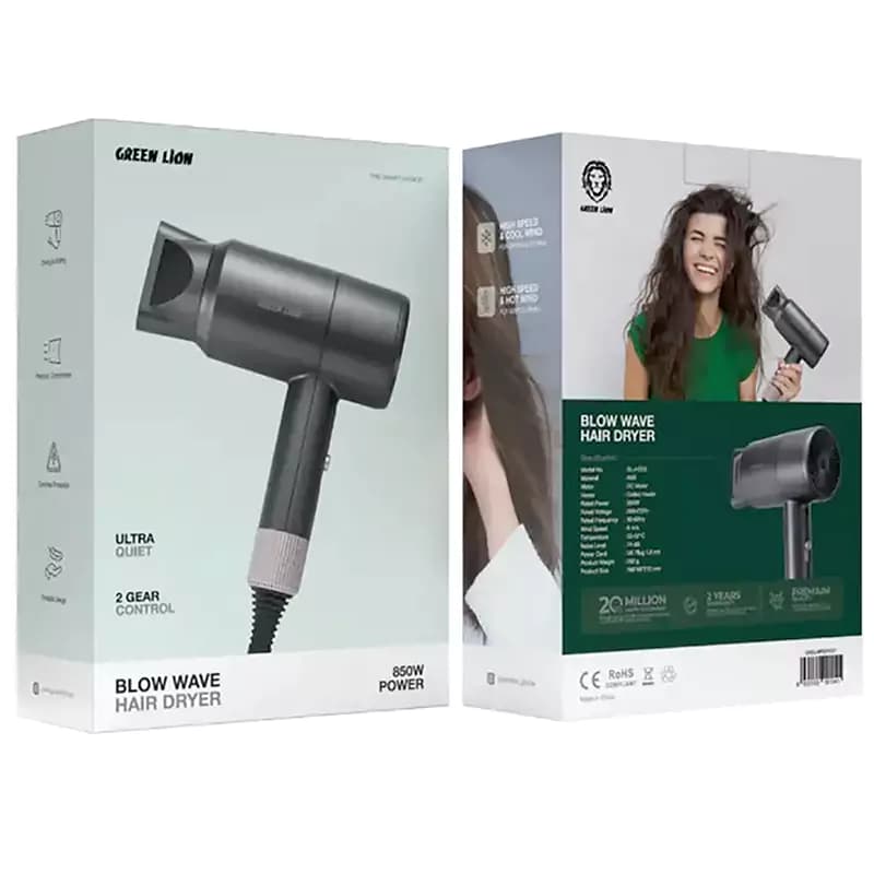سشوار ۸۵۰ وات گرین لاین مدل Green Lion Hair Dryer BLOW WAVE — تصویر ۵