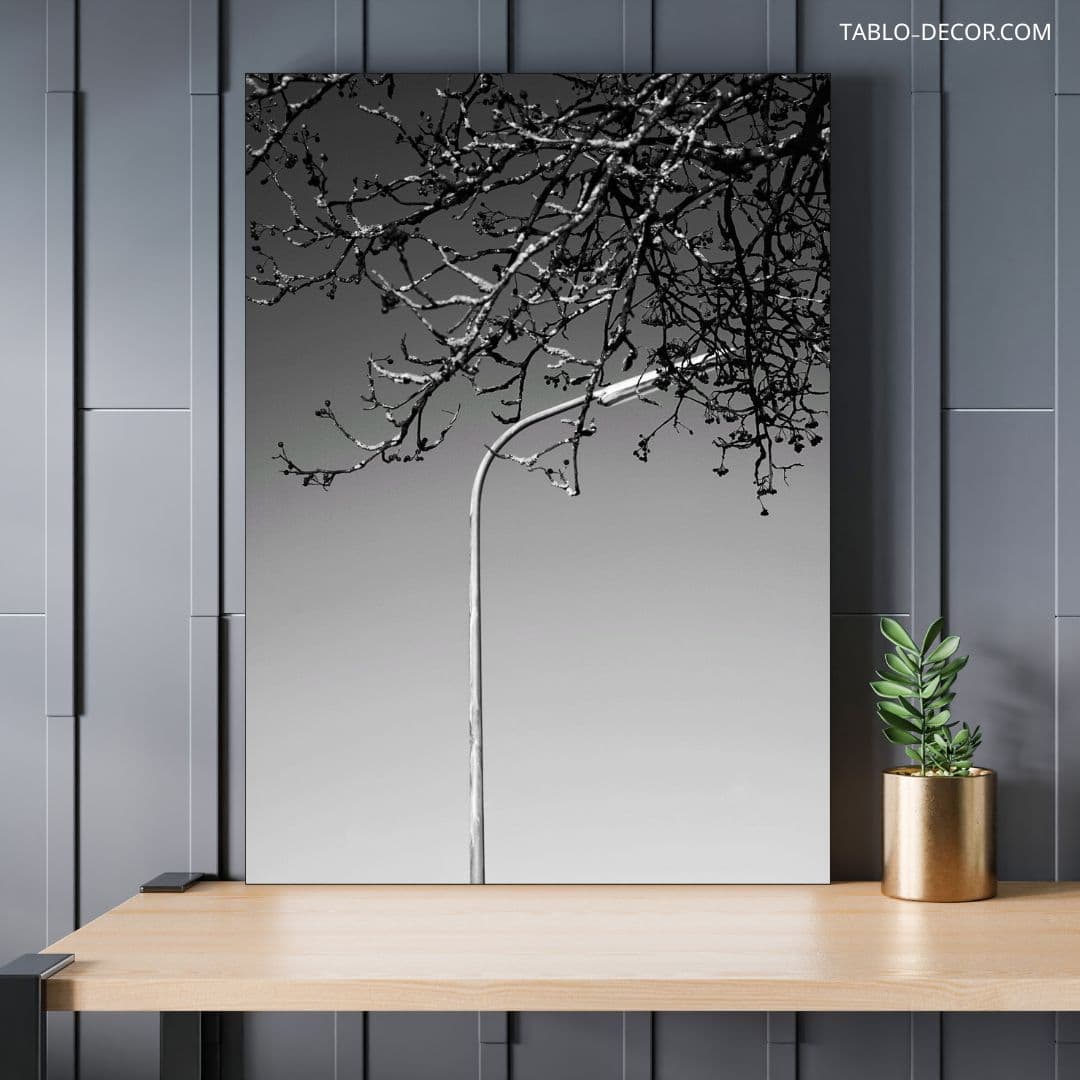 تابلو مدرن درخت تنها lonely tree