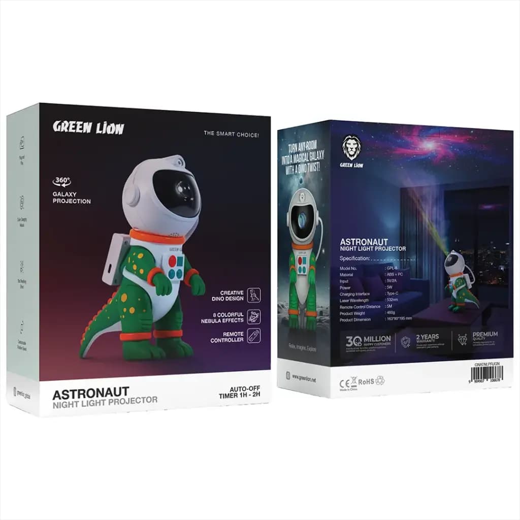 چراغ خواب پروژکتوری کهکشانی گرین لاین مدل GPL-8 با ریموت کنترل