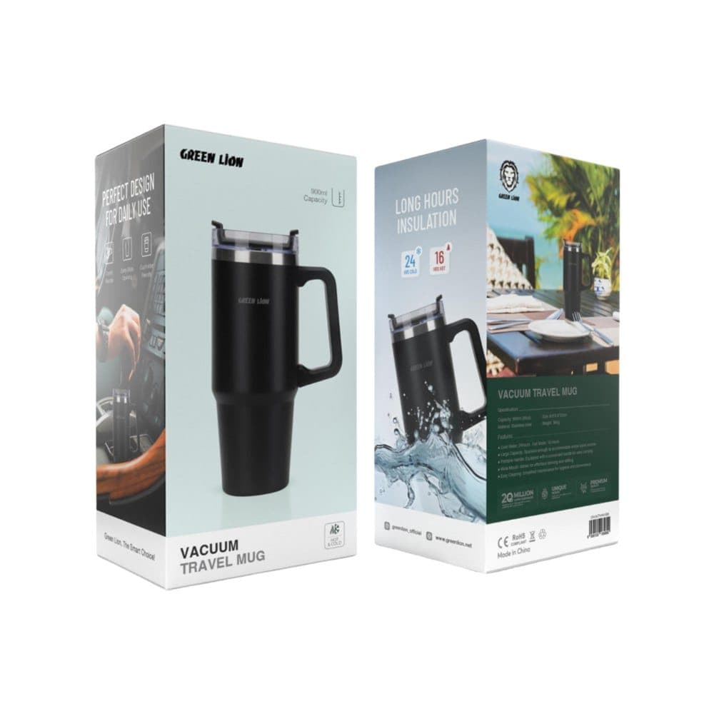 ماگ مسافرتی گرین لاین مدل VACUUM TRAVEL MUGظرفیت ۹۰۰ میلی‌لیتر