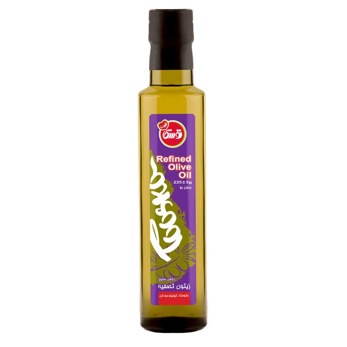 روغن مایع زیتون بکر 225 گرم توسکا