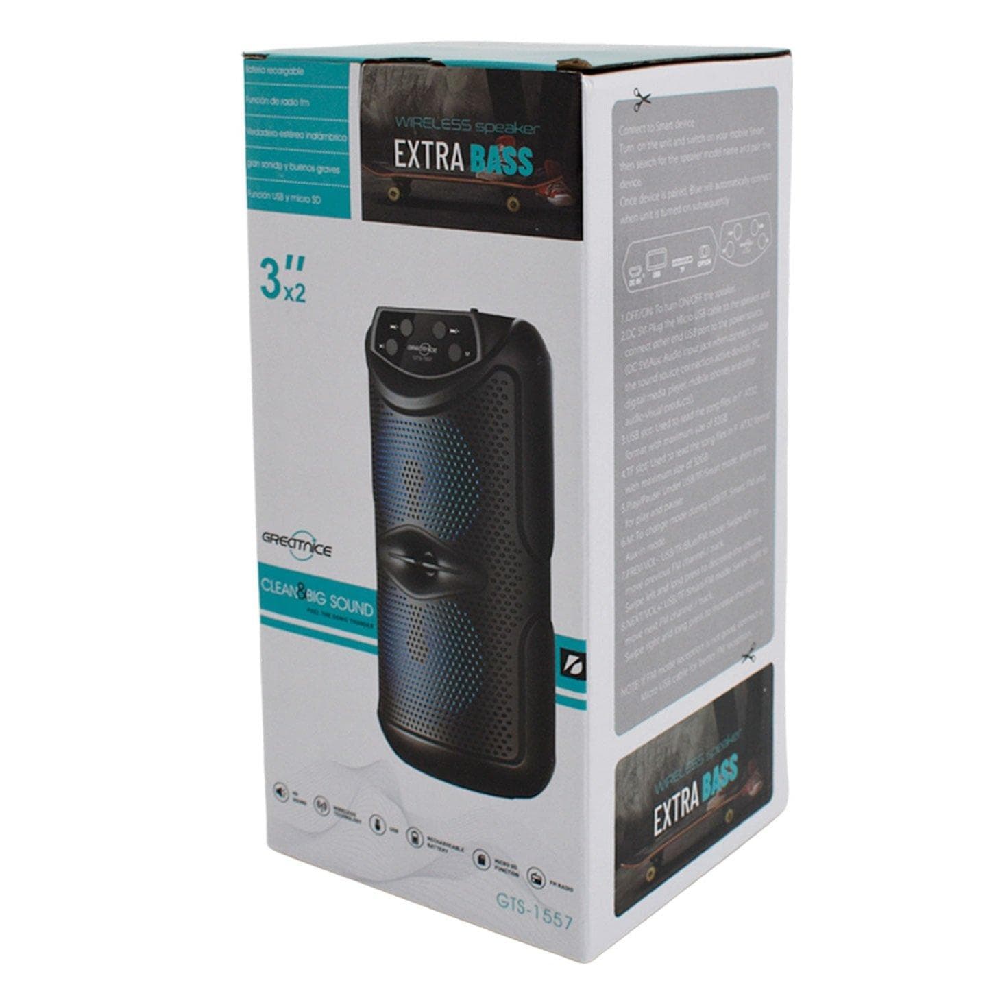 اسپیکر بلوتوثی قابل حمل GTS-1557 — تصویر ۶