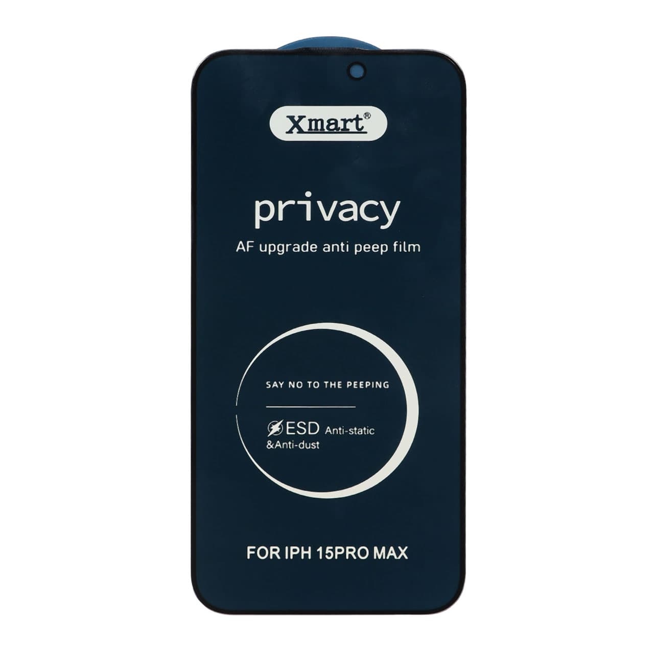محافظ صفحه نمایش شیشه ای Full Cover Privacy XMART – ESD مدل Apple iPhone 15 Pro Max (بدون پک)