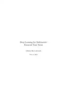 دانلود کتاب Deep Learning for Multivariate Financial Time Series – یادگیری عمیق برای سری زمانی مالی چند متغیره