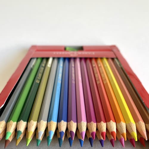 مداد رنگی 36 رنگ فابرکاستل جعبه مقوایی (FABER CASTELL) — تصویر ۲