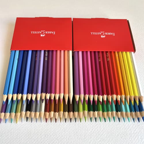 مداد رنگی 60 رنگ فابرکاستل جعبه مقوایی (FABER CASTELL) — تصویر ۲