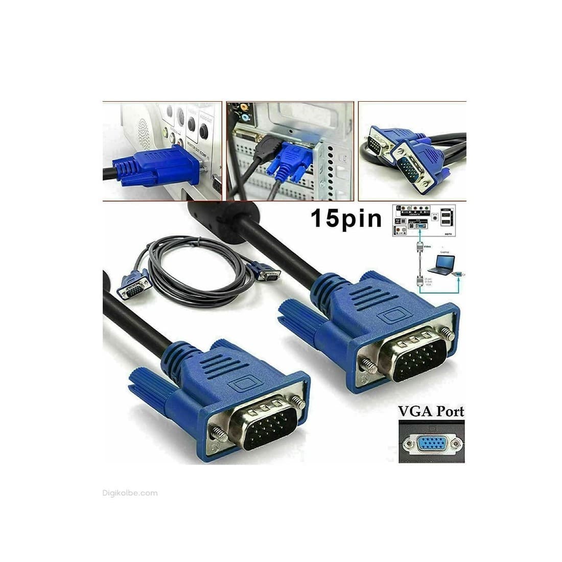 کابل VGA برند XP مدل VGA-11 و به متراژ 1.5 متر — تصویر ۶