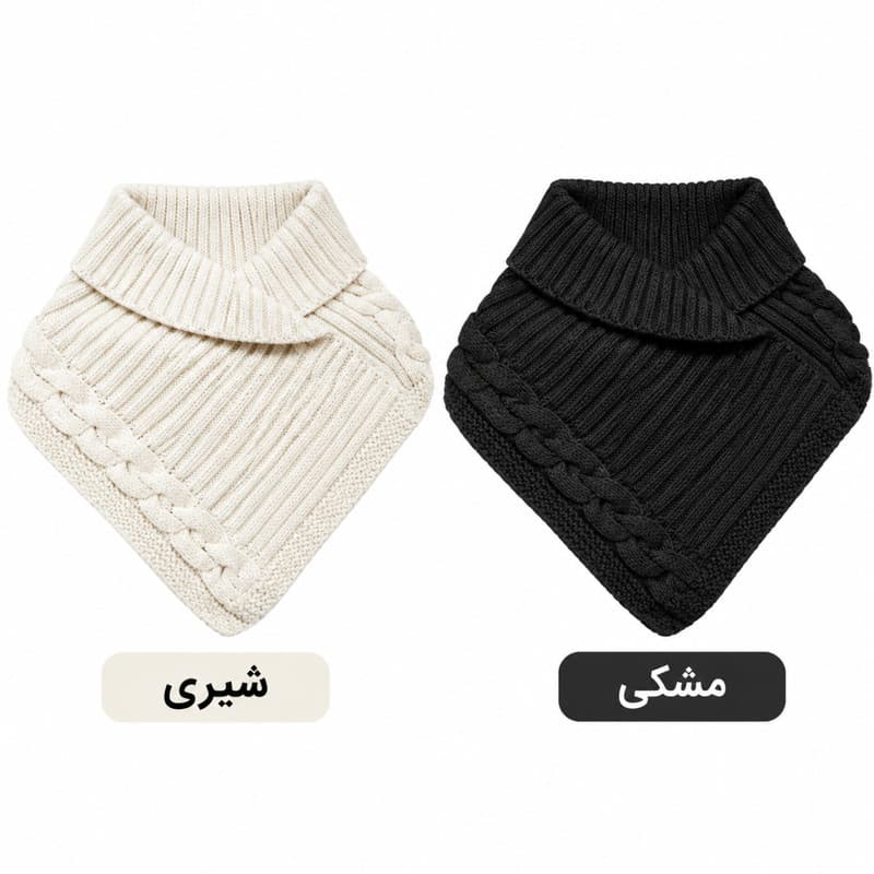 شال گردن بافتنی مدل st600 — تصویر ۲