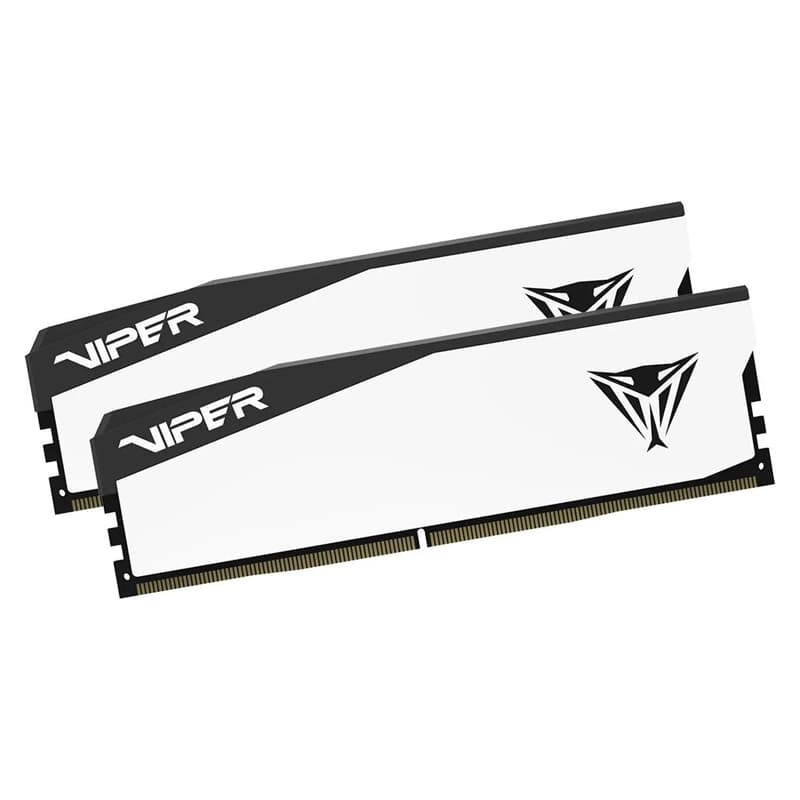 رم دسکتاپ DDR5 دو کاناله 6000 مگاهرتر PATRIOT VIPER ELITE5 WHITE ظرفیت 32 گیگابایت CL30 — تصویر ۳