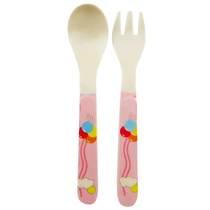 سرویس غذاخوری پنج تکه بامبو طرح گاو Coco — تصویر ۳