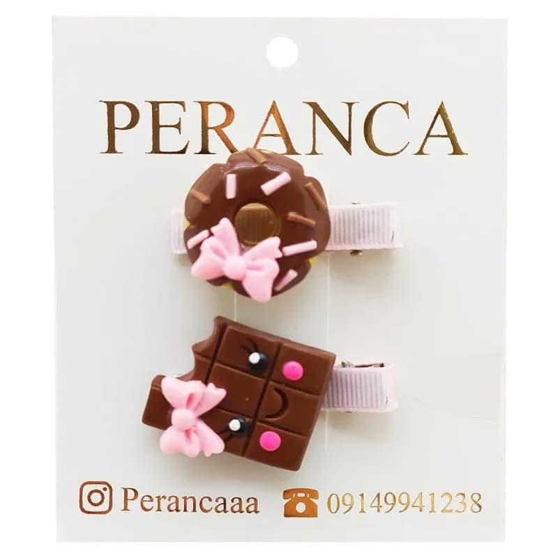 گیره سر دخترانه دونات و شکلات Perance hairbows