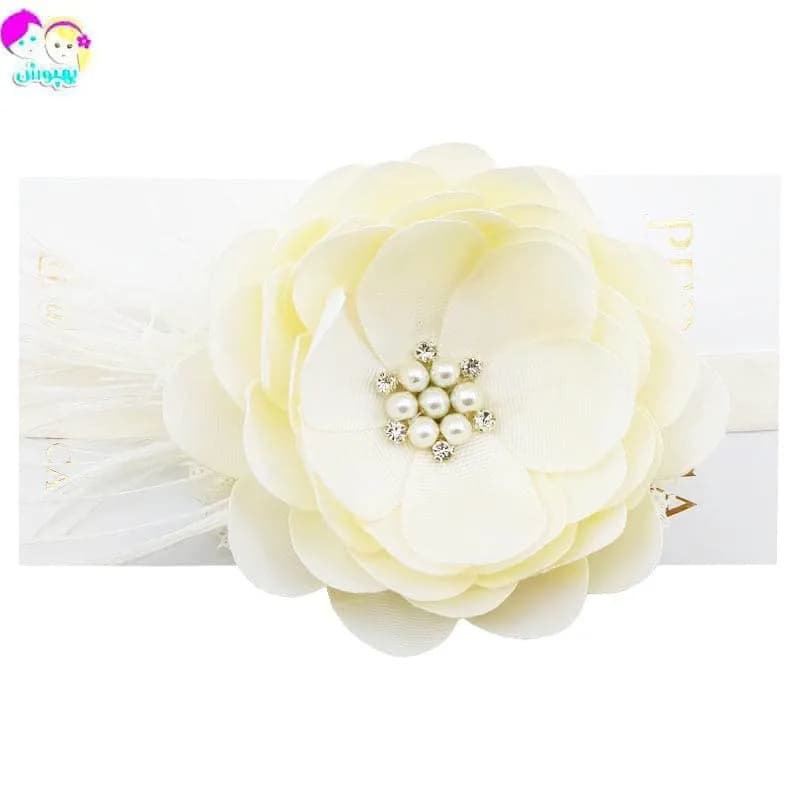 هدبند کشی دخترانه گلدار مرواریدی Perance hairbows — تصویر ۲