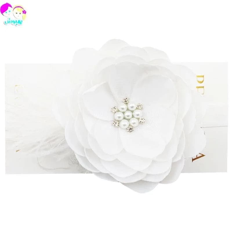 هدبند کشی دخترانه گلدار مرواریدی Perance hairbows — تصویر ۳