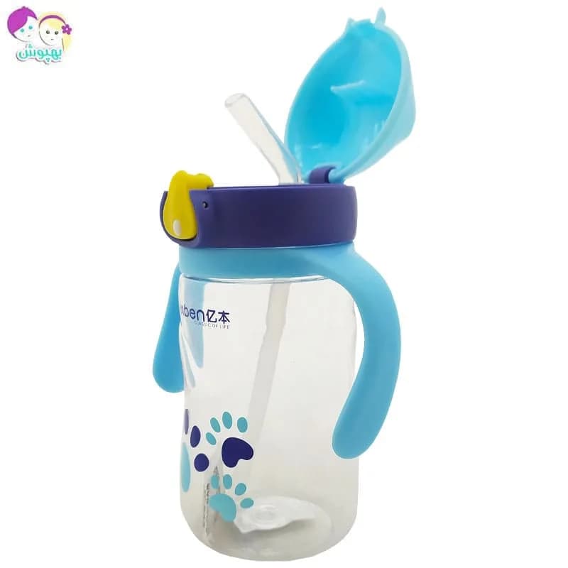 لیوان آبمیوه خوری نی دار طرح رد پا Yibenz — تصویر ۴