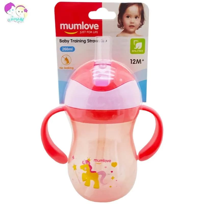 لیوان آبمیوه خوری 260 میل نی دار 12+ مام لاو Mum love — تصویر ۲