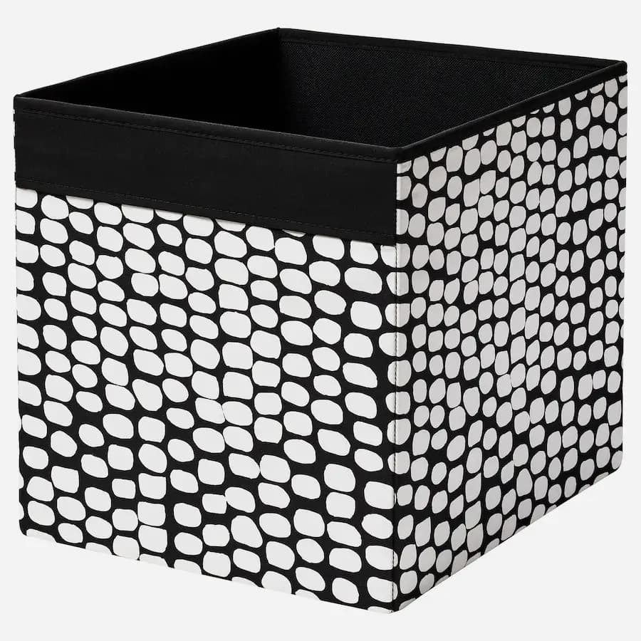 جعبه پارچه‌ای خالدار ایکیا IKEA-DRÖNA