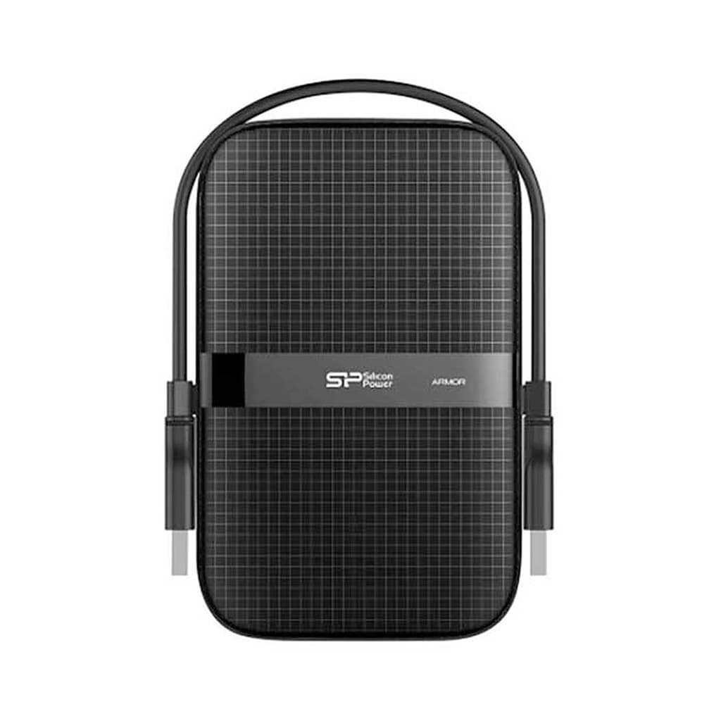 هارد اکسترنال سیلیکون پاور آرمور مدل SILICON POWER ARMOR A60 با ظرفیت 1 ترابایت رنگ مشکی