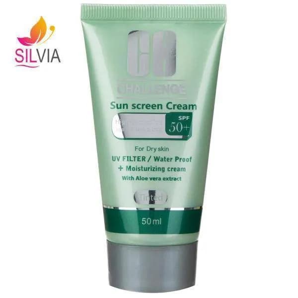 کرم ضد آفتاب رنگی پوست خشک و نرمال SPF50 چلنج 50 میل