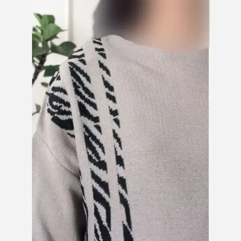 تونیک بافت مزونی زنانه نخ آکریل فری سایز 38 تا 46 رنگبندی متنوع — تصویر ۵