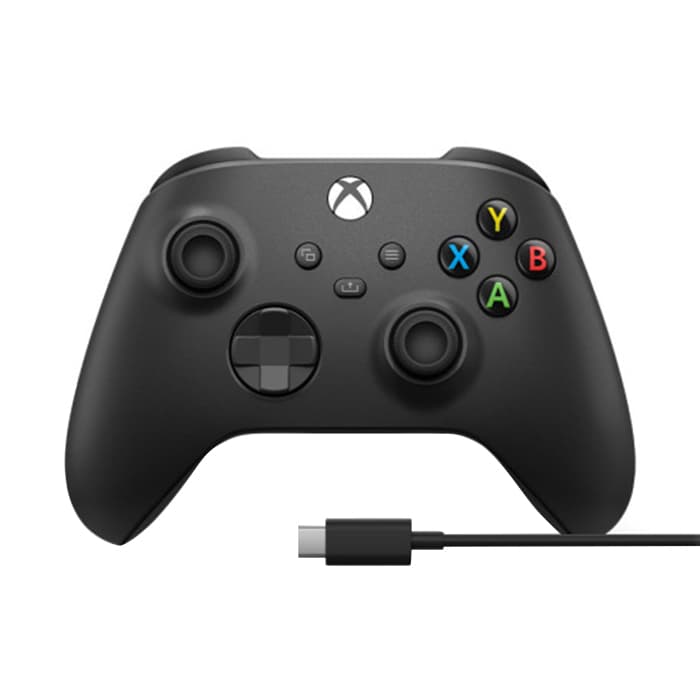 دسته ایکس باکس Carbon Black با کابل USB C
