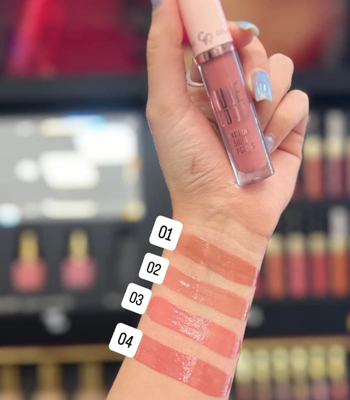 رژ لب مایع گلدن رز GOLDEN ROSE مدل NUDE LOOK NATURAL SHINE — تصویر ۲