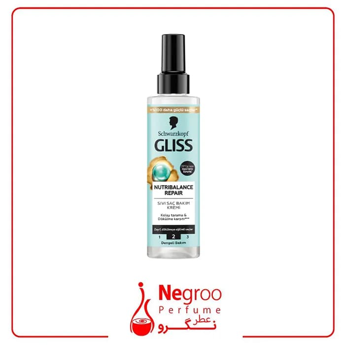اسپری دو فاز گلیس GLISS مدل NUTRIBALANCE REPAIR حجم 200 میل/اورجینال
