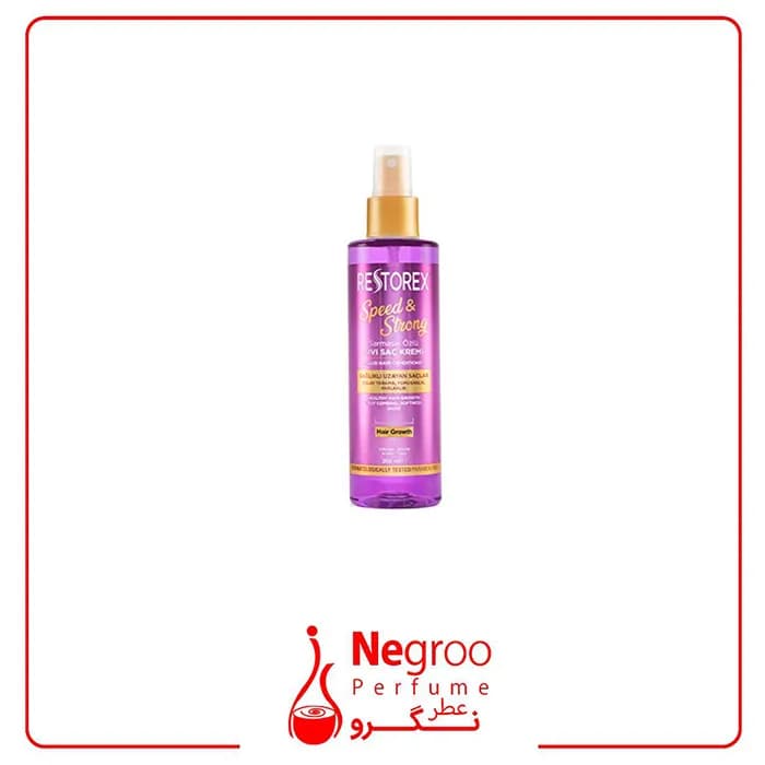 اسپری دو فاز رستورکس restorex مدل speed & strong حجم 200 میل/اورجینال