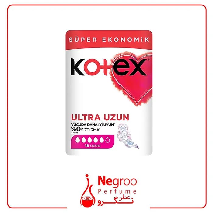 نوار بهداشتی کوتکس Kotex مدل Ultra Uzun بسته 18 عددی/اورجینال