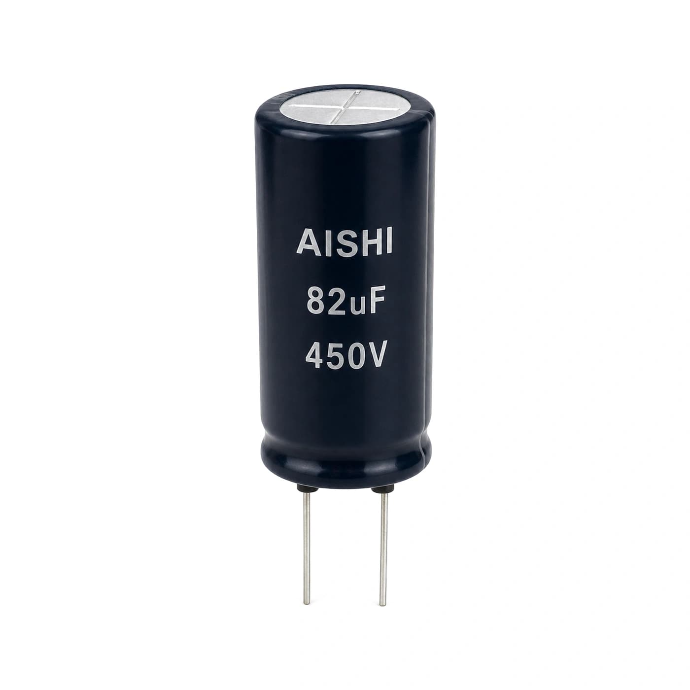 خازن الکترولیتی آیشی مدل AISHI 82uF 450V 12.5×40mm — تصویر ۲
