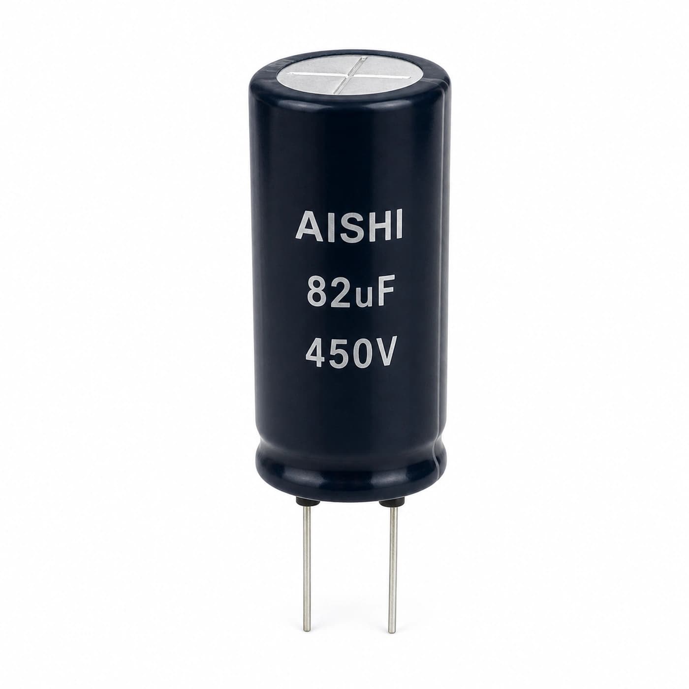 خازن الکترولیتی آیشی مدل AISHI 82uF 450V 12.5×40mm