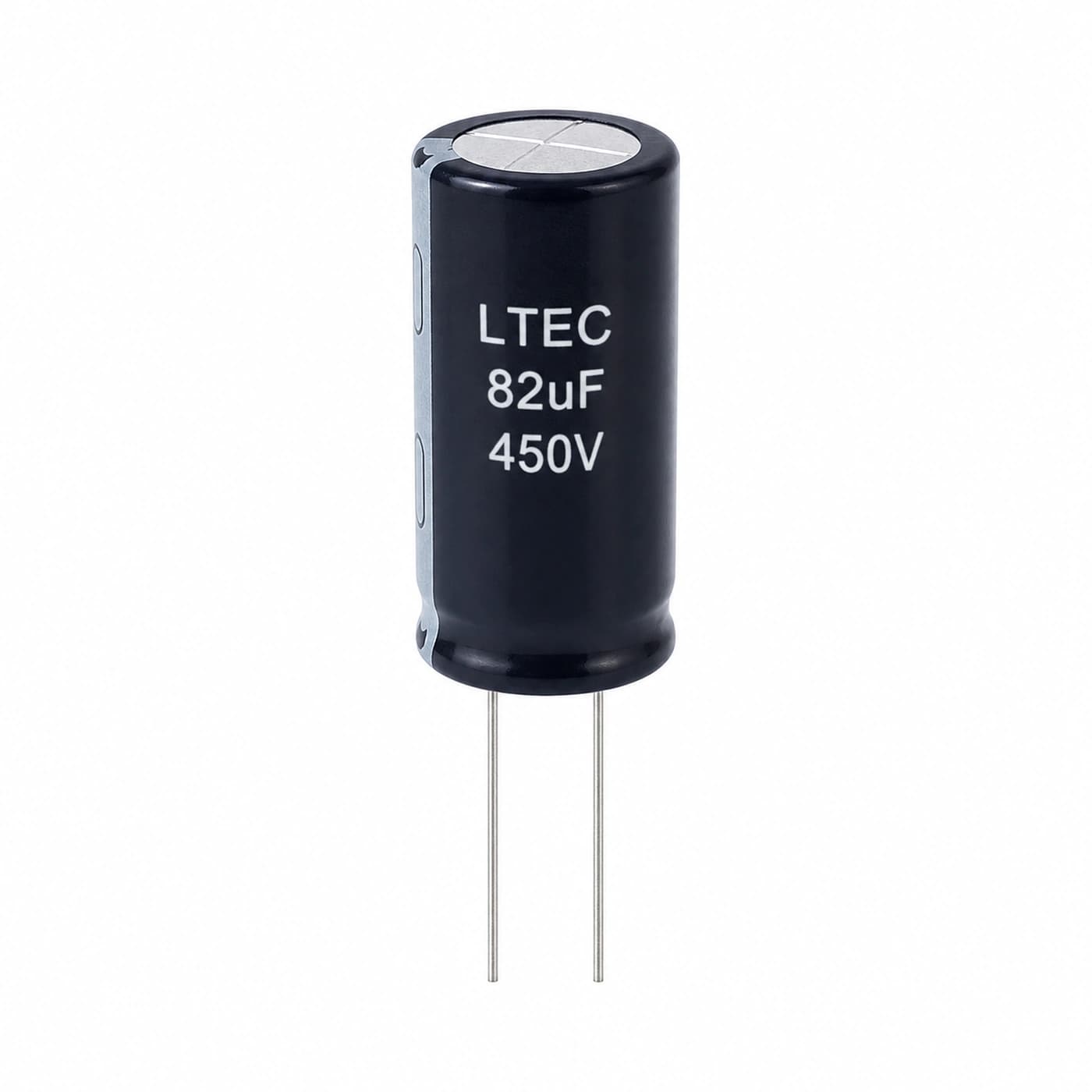 خازن الکترولیتی التک مدل LTEC 82uF 450V 12.5×45mm