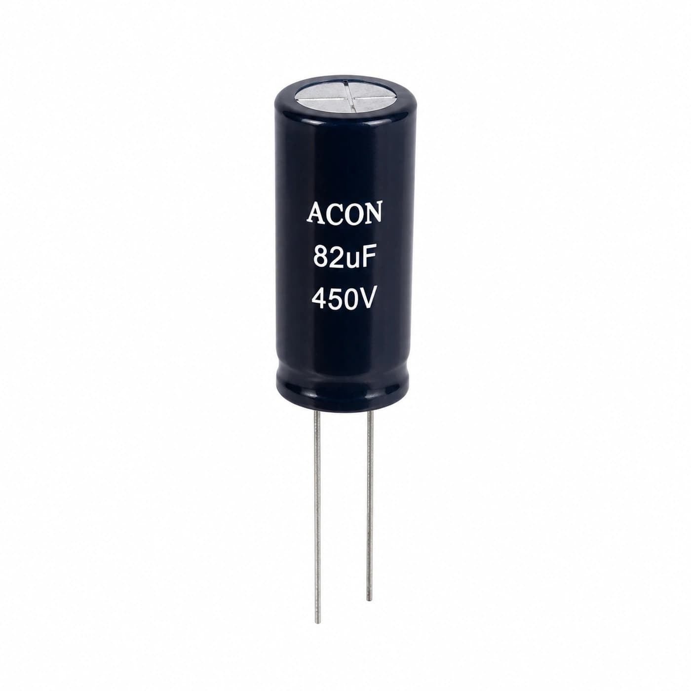 خازن الکترولیتی آکون مدل ACON 82uF 450V 12.5×40mm