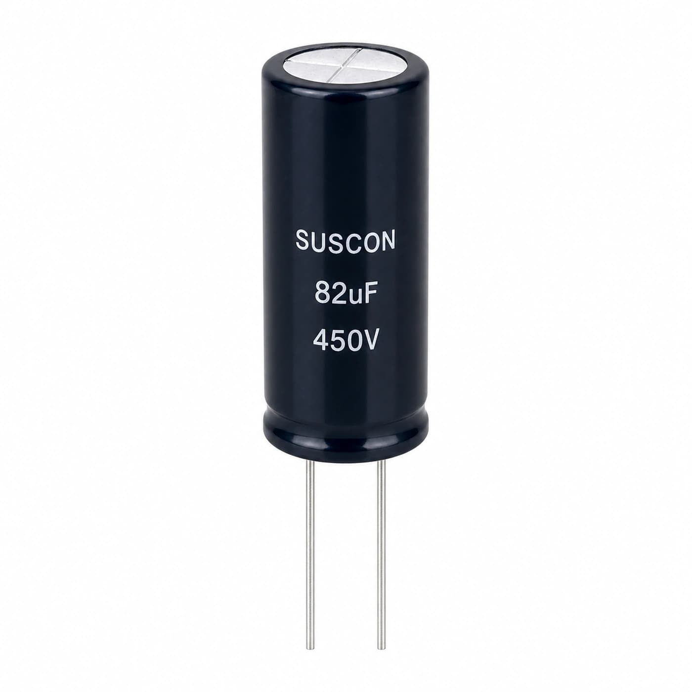 خازن الکترولیتی ساسکن مدل SUSCON 82uF 450V 12.5×40mm