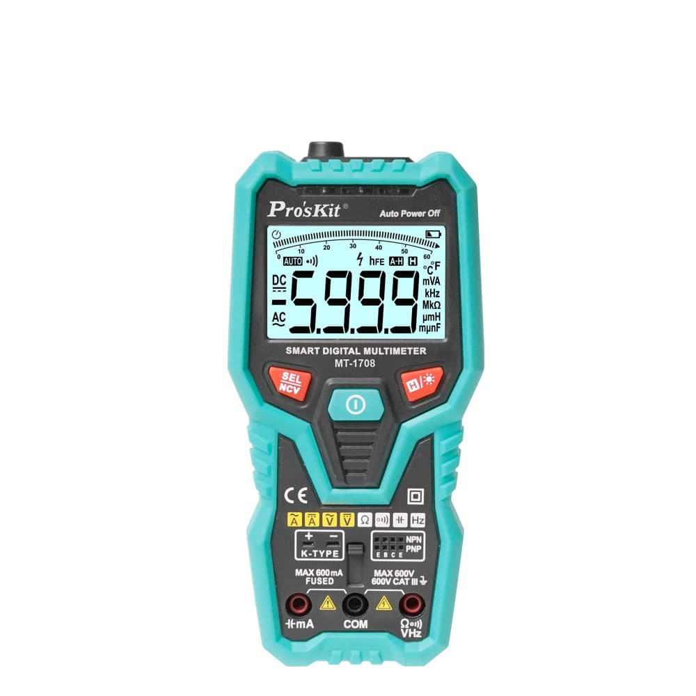 مولتی متر دیجیتال هوشمند پروسکیت مدل PROSKIT MT-1708