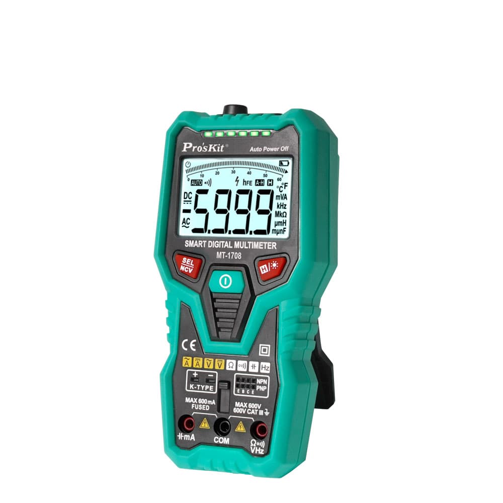 مولتی متر دیجیتال هوشمند پروسکیت مدل PROSKIT MT-1708 — تصویر ۲