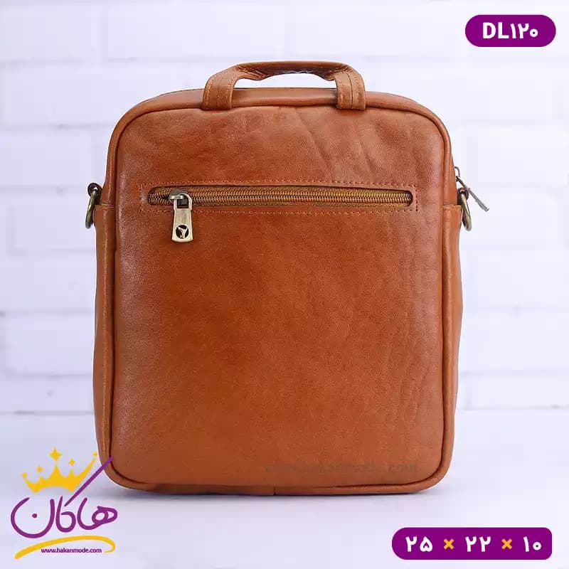 کیف دوشی چرم طبیعی چرمسال سایز بزرگ | DL120 — تصویر ۴