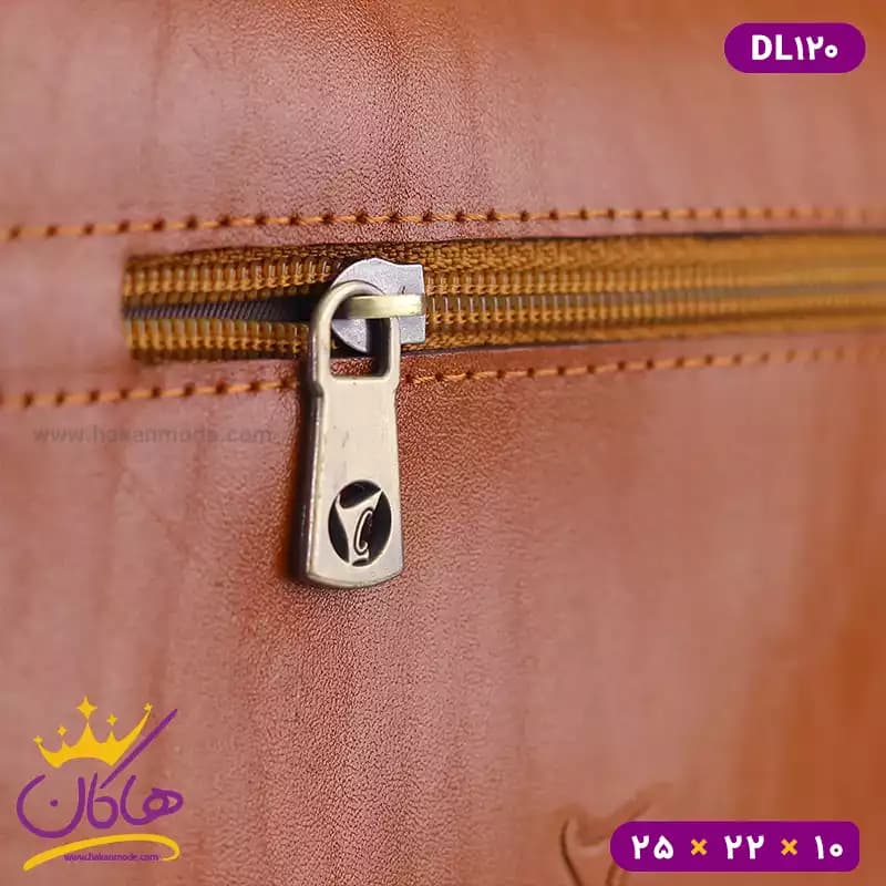کیف دوشی چرم طبیعی چرمسال سایز بزرگ | DL120 — تصویر ۶