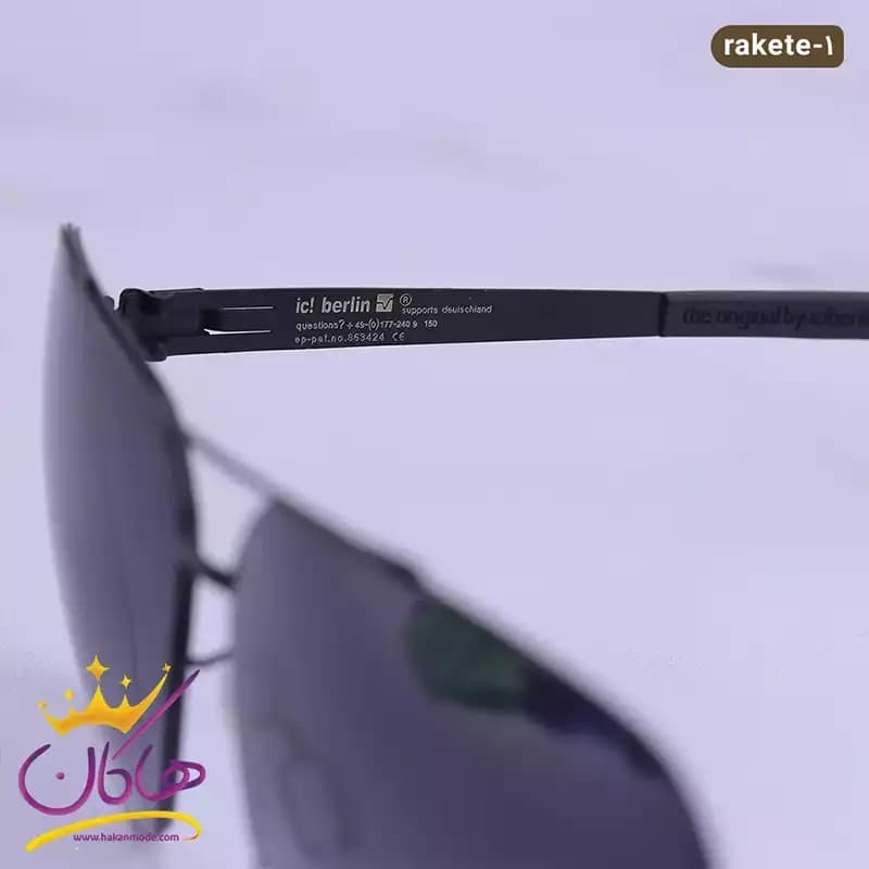 عینک آفتابی مردانه آیس برلین مربع rakete black — تصویر ۵