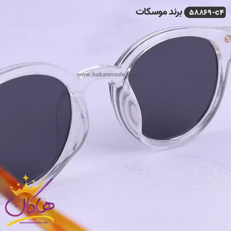 عینک آفتابی شیشه ای پلاریزه موسکات سفید 58869 — تصویر ۶