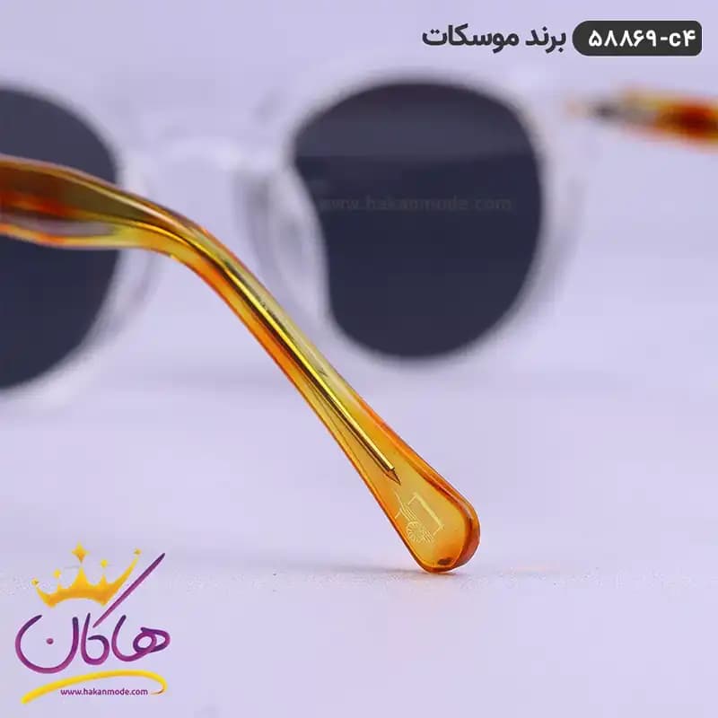 عینک آفتابی شیشه ای پلاریزه موسکات سفید 58869 — تصویر ۵