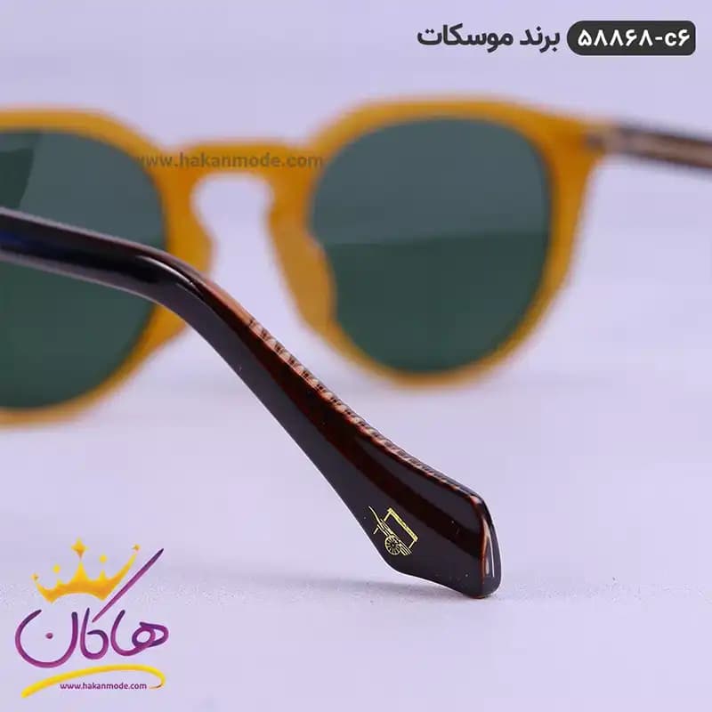 عینک آفتابی پلاریزه عسلی موسکات 58868 — تصویر ۵