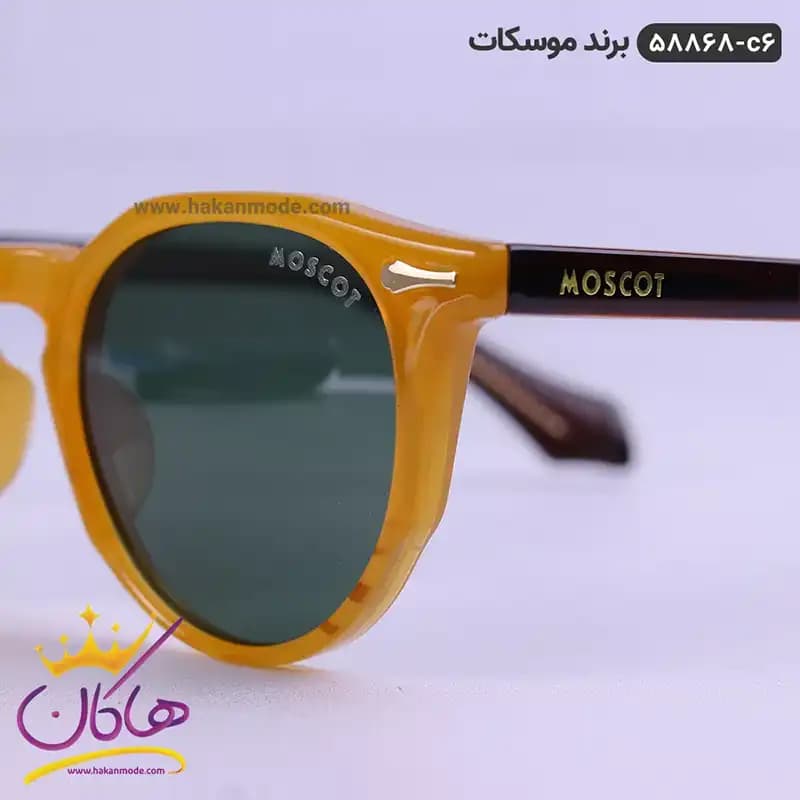 عینک آفتابی پلاریزه عسلی موسکات 58868 — تصویر ۴