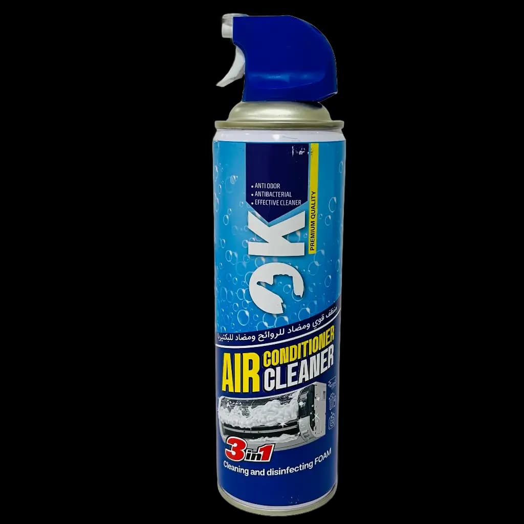 اسپری 2 کاره (تمیز کننده و ضد عفونی کننده ) کولر گازی 550ml برند OK