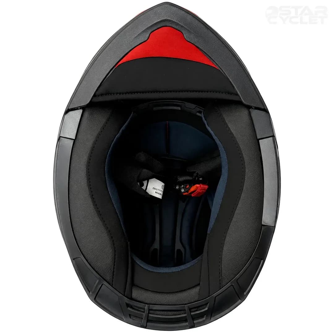 کلاه کاسکت فک متحرک RAPIDO مدل 950MATT BLACK RED 17#B — تصویر ۷