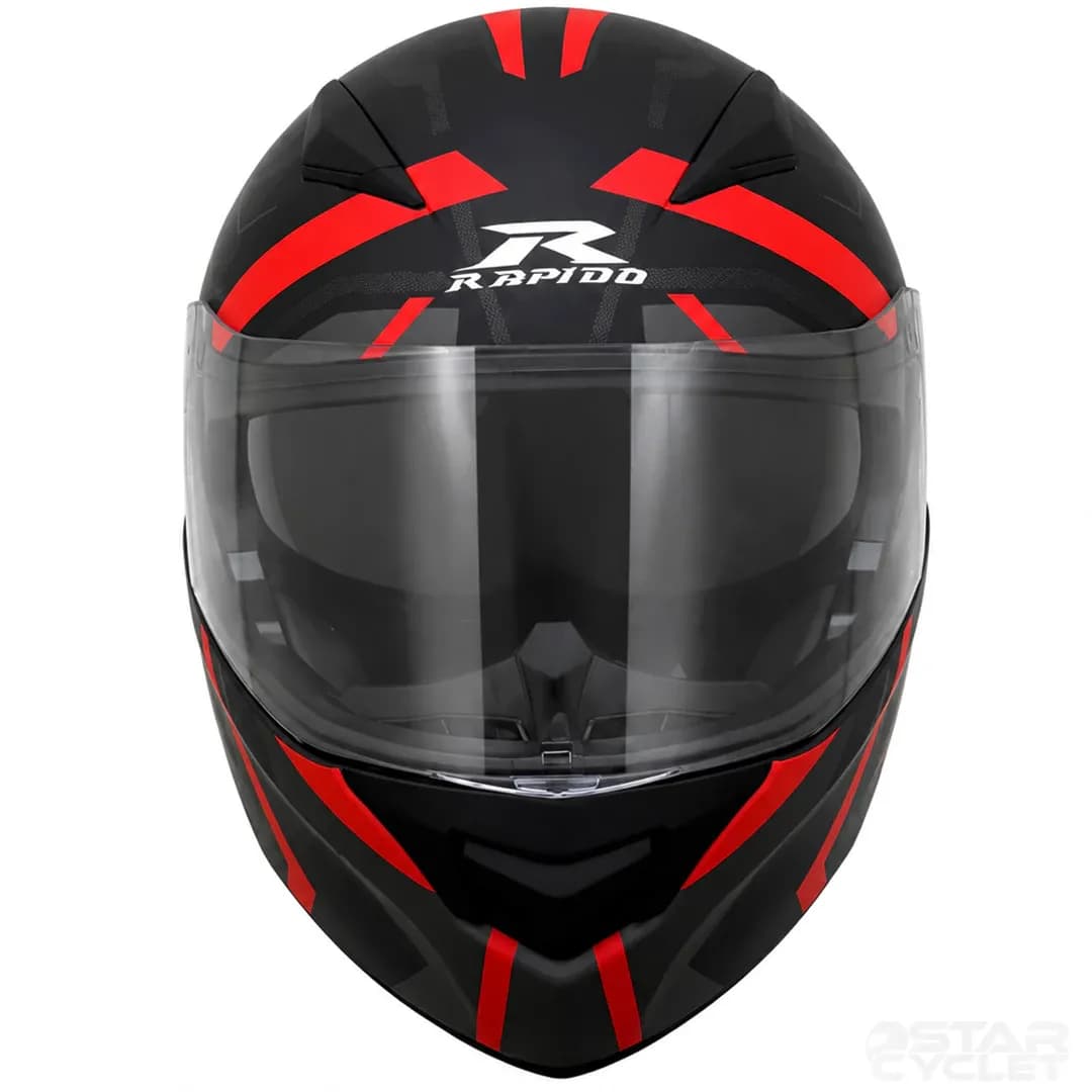کلاه کاسکت فک متحرک راپیدو مدل 950 BLK-RED — تصویر ۴