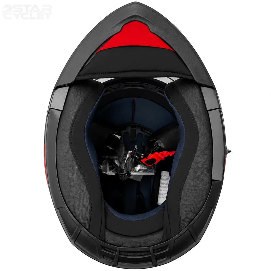 کلاه کاسکت فک متحرک راپیدو مدل 950 BLK-RED — تصویر ۸