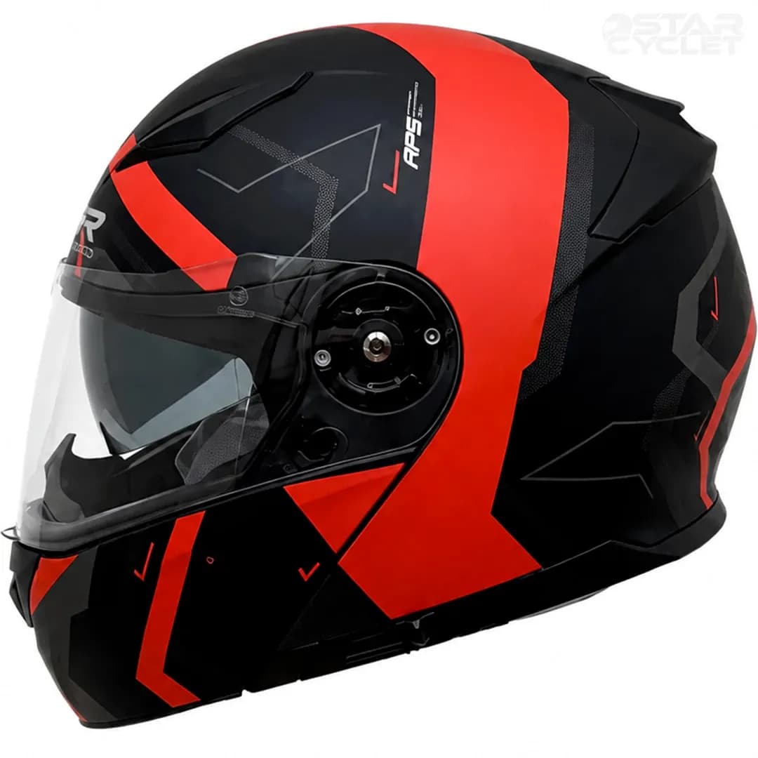 کلاه کاسکت فک متحرک راپیدو مدل 950 BLK-RED — تصویر ۲