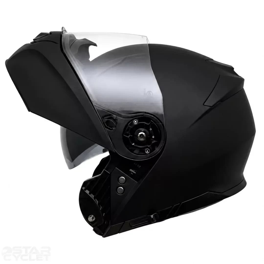 کلاه کاسکت فک متحرک RAPIDO مدل MATT-BLACK 950 — تصویر ۳
