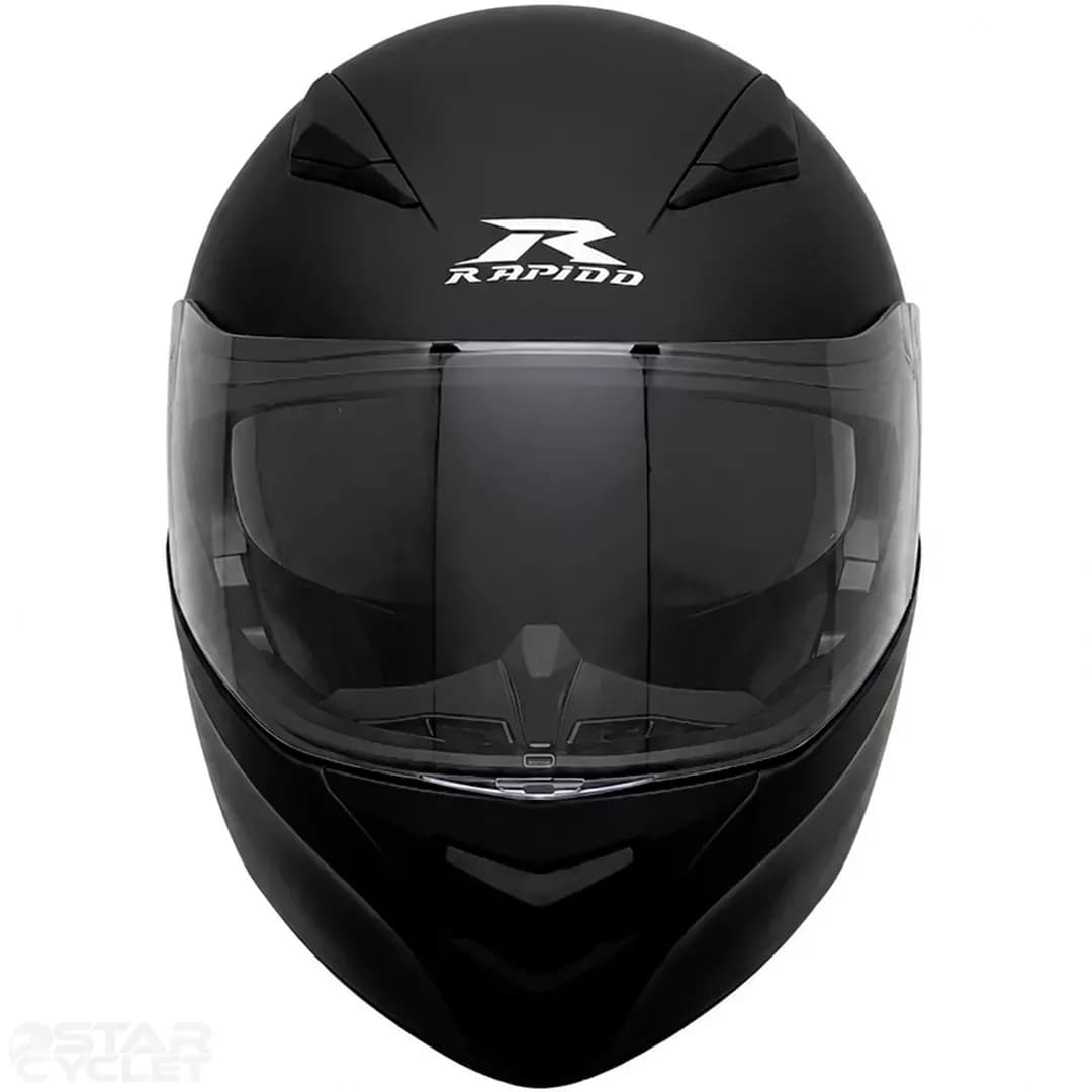کلاه کاسکت فک متحرک RAPIDO مدل MATT-BLACK 950 — تصویر ۴